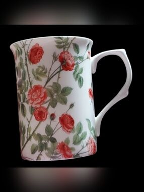 Stechcol Gracie Bone China, Spring Garden, Floral Coffee Mug or Tea Cup. 1 Mug